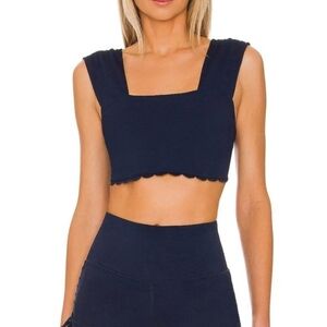 NWT FP Movement Suns Out Cami/Sports Bra Top Midnight Navy Womens Size Large